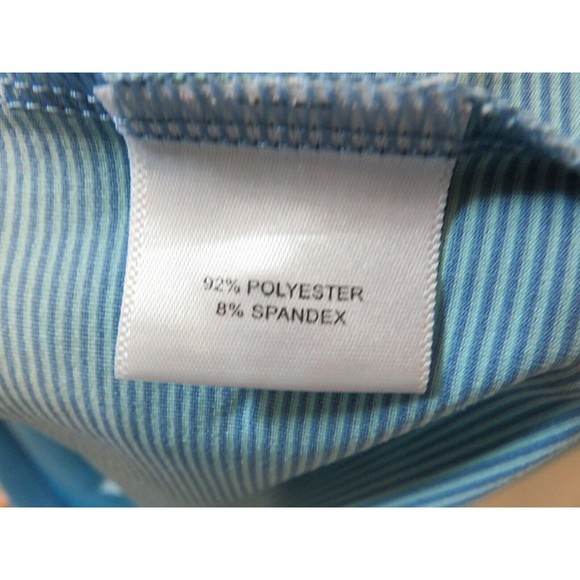 Peter Millar Summer Comfort Golf Polo Shirt Mens Sz M Blue Striped Performance - Picture 5 of 5